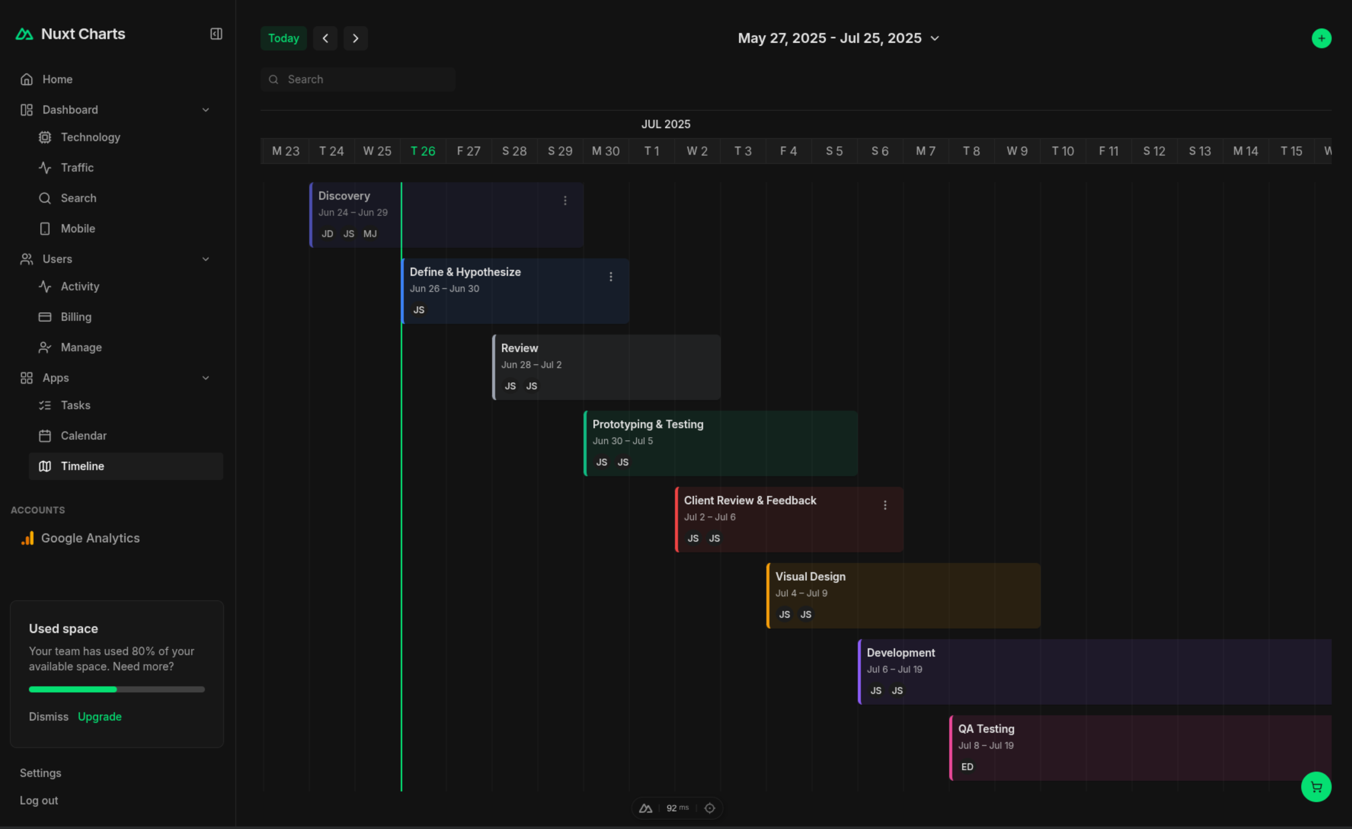 Dashboard Layout 12 Dark
